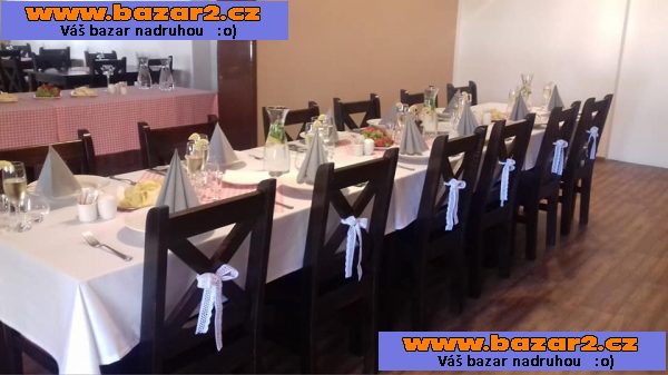 Nové drevene židle do restaurace, od výrobce,