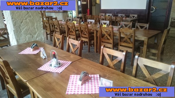 Nové drevene židle do restaurace, od výrobce,