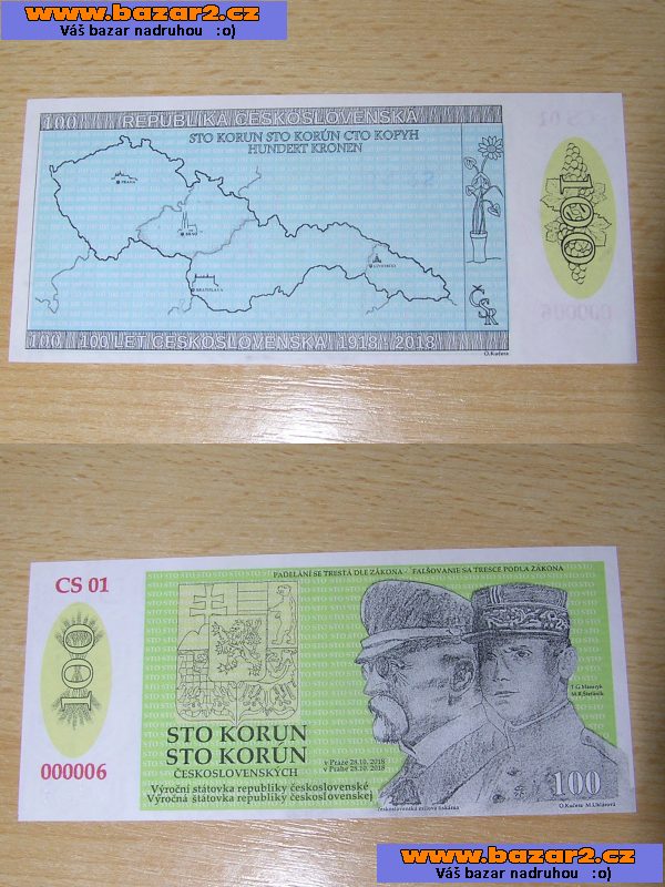 ČSR , ČSSR, RU nevydané bankovky, navrhy, výroční 2018