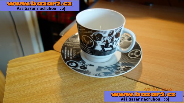 prodám  talíř a podšálek s hrníčkem z mistrovství evropy rok 1978 ve vzpírání.