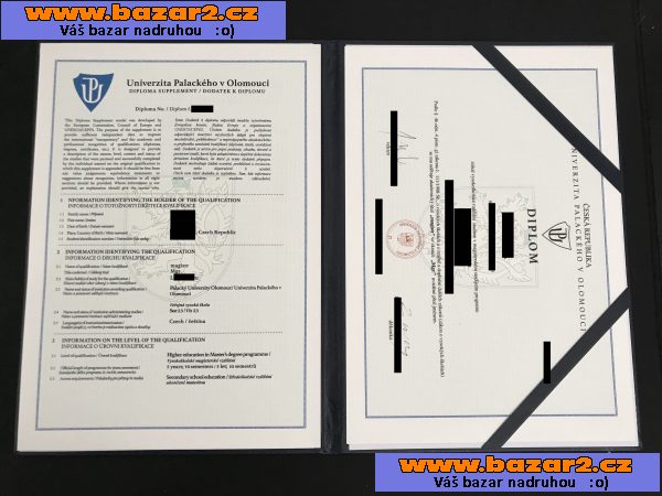 Vysokoškolský DIPLOM, maturitní vysvědčení, vyuční listy a další