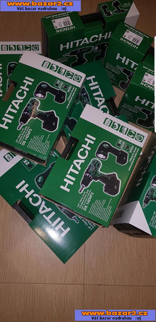 Prodám aku vrtačky Hitachi 14v za 1700za1700kcv 2000kc
