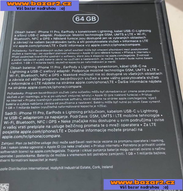 Apple iphone 11 PRO 64GB-3, inzerce-cz.cz Apple iphone 11 PRO 64GB
