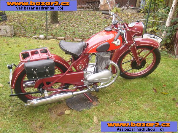 Triumph 1942, 250ccm BD-4, inzerce-cz.cz Triumph 1942, 250ccm BD
