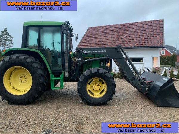 Traktor John Deere 6400/Q660 + čelní nakladač