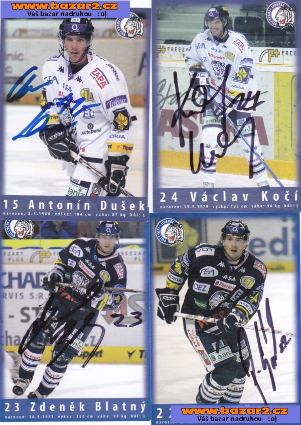 PODPISOVÉ KARTIČKY  HC LIBEREC