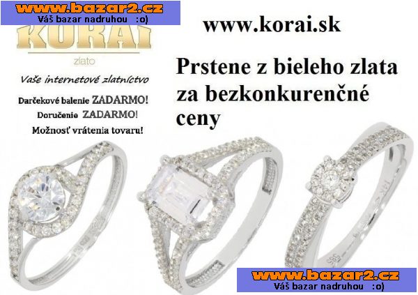 Prstene z bieleho zlata od KORAI