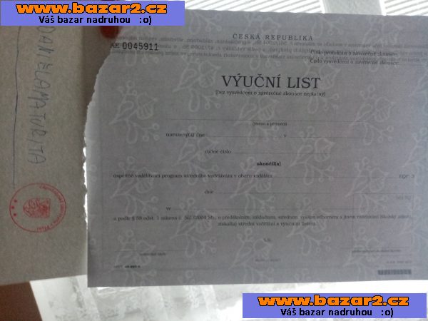 Prodám maturitu, výuční list, vysokoškolský diplom