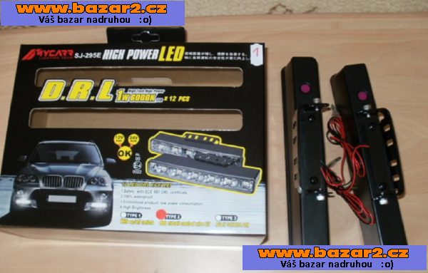 Světla pro denní svícení DRL-2x6 LED.