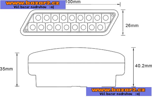 Světla pro denní svícení DRL-2x20-LED-12/24V.