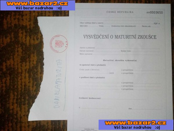 Prodám maturitu, výuční list, vysokoškolský titul