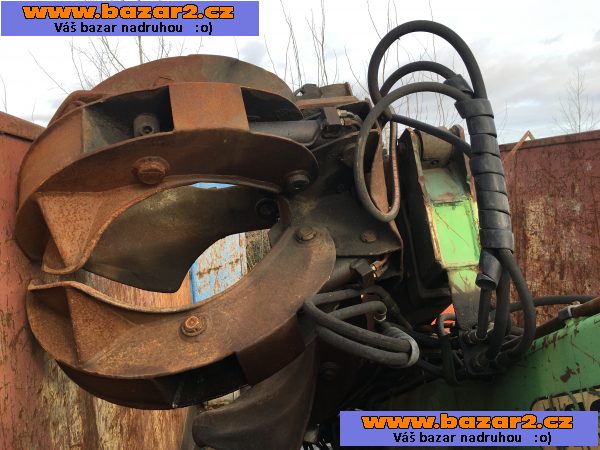 Prodám kontejner s hydraulickou rukou s drapákem