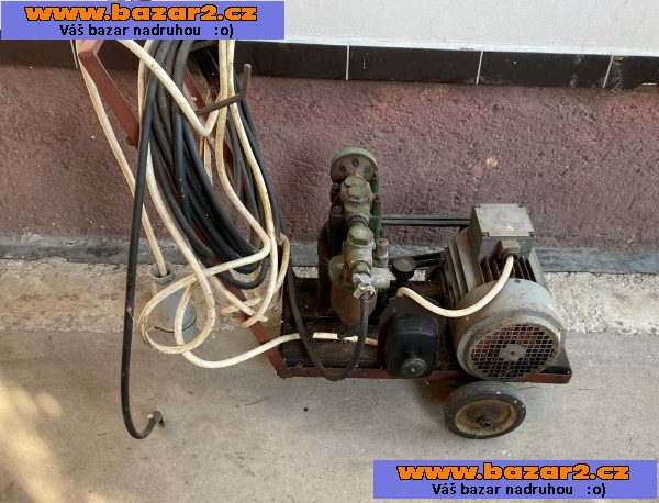 Kompresor na kolečkách - domácí výroba, na 380V, lacino !