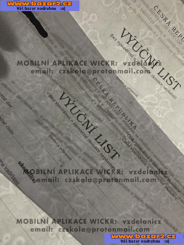 Maturitní vysvědčení, vysoškolské diplomy-4, inzerce-cz.cz Maturitní vysvědčení, vysoškolské diplomy
