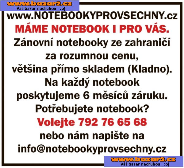 Notebooky pro všechny, máme notebook i pro Vás