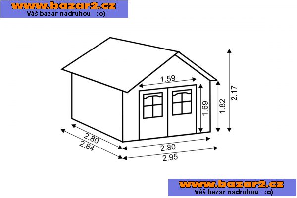 Zahradní domek 3x3