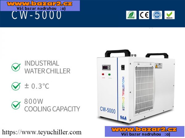 Chladič vody CW5000 pre nekovové laserové rezačky