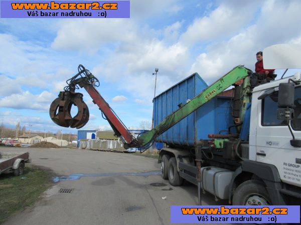 Prodám kontejner s hydraulickou rukou s drapákem
