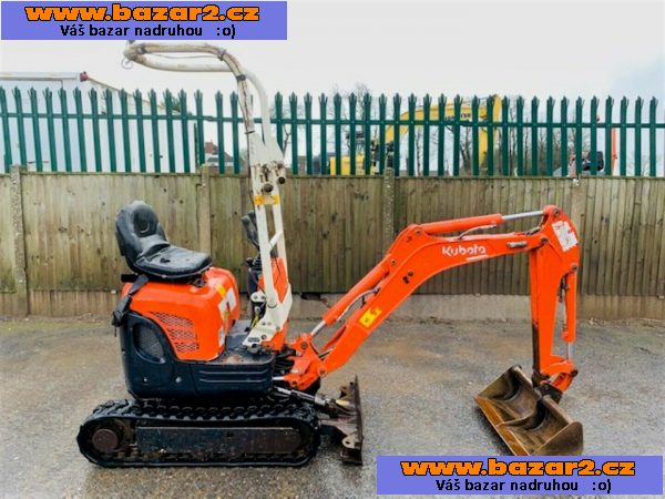 Minibagr Kubota U1o1U-3 - velmi dobrý stav