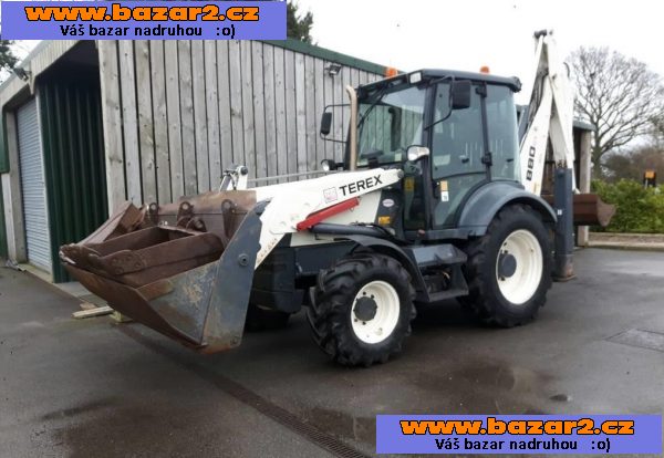 Traktorbagr Terex XS 8O8 TE - Plně funkční 
