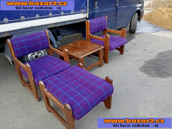 Prodám nábytek na chatu (sedací set)