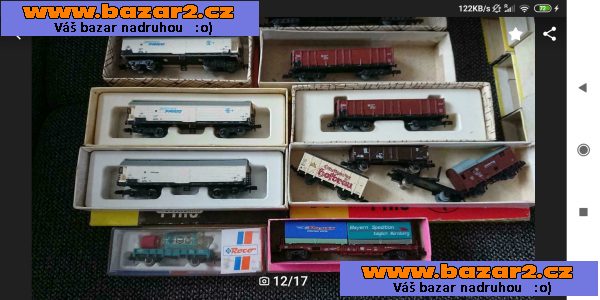 Modely železnice, vláčky vagóny, N, 1:160,osobní, nákladní -2, inzerce-cz.cz Modely železnice, vláčky vagóny, N, 1:160,osobní, nákladní