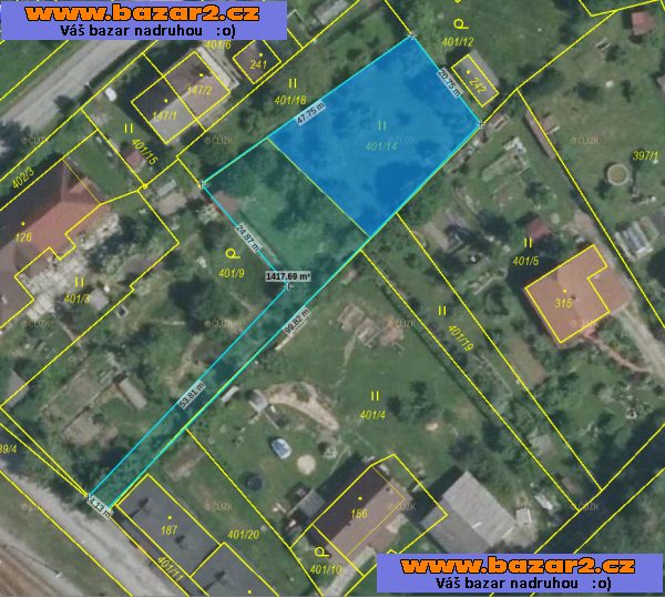 Stavební pozemek 1250/Kč m², JČ, Jílovice Na Zastávce u Trh.Svin