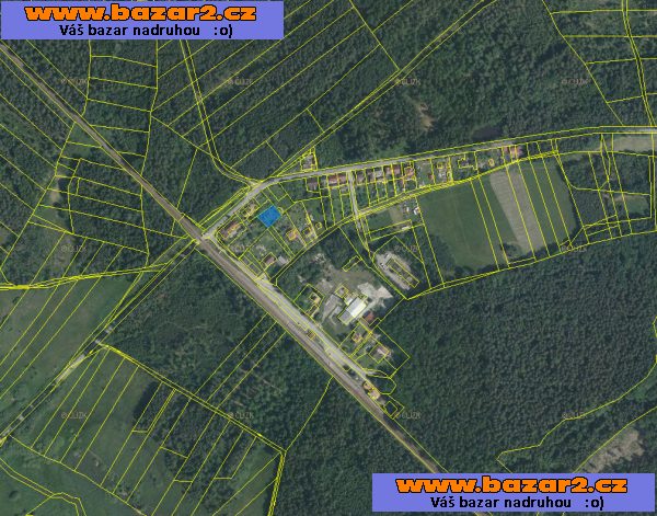 Stavební pozemek 1250/Kč m², JČ, Jílovice Na Zastávce u Trh.Svin