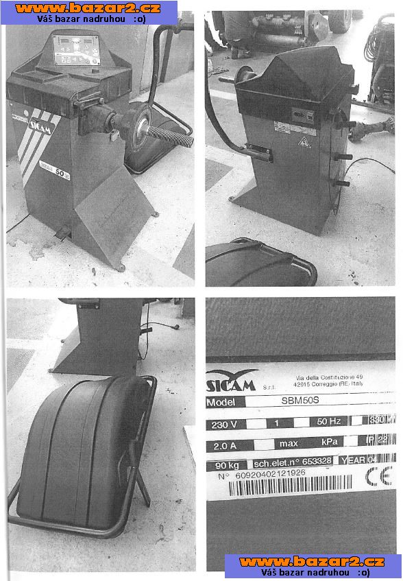Vyvažovačka pneu Sicam SBM 50S