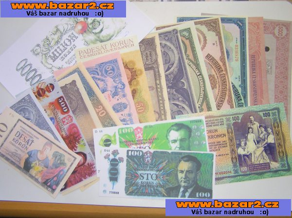 RU, ČSSR , ČSR - nevydané bankovky , návrhy oboustranná kopie