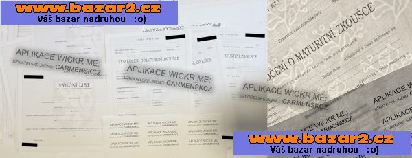 PRODEJ A KOUPĚ - MATURITNÍ VYSVĚDČENÍ, VÝUČNÍ LIST, VYSOKOŠKOLSKÝ DIPLOM