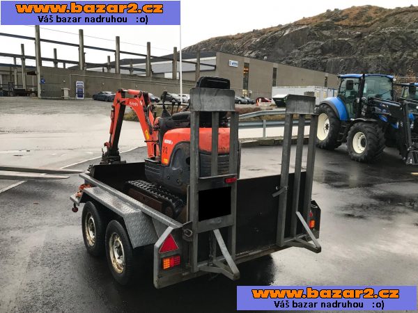 2006 Kubota K008-3 minibagr s přívěsem