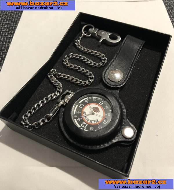 Harley-Davidson® Pánské kapesní hodinky Bulova Bar & Shield