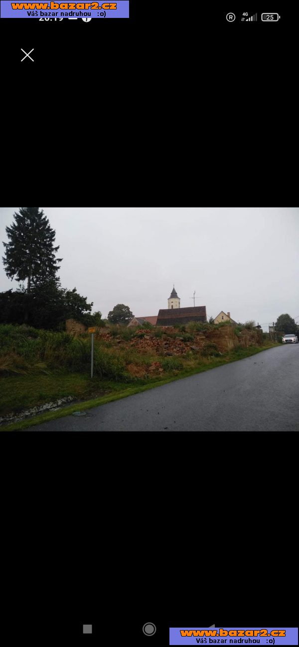 Stavební pozemek Mutěnín okres Domažlice 1569m2