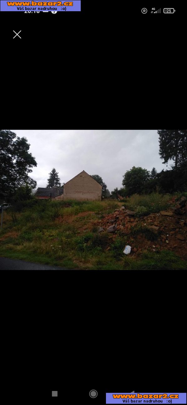 Stavební pozemek Mutěnín okres Domažlice 1569m2