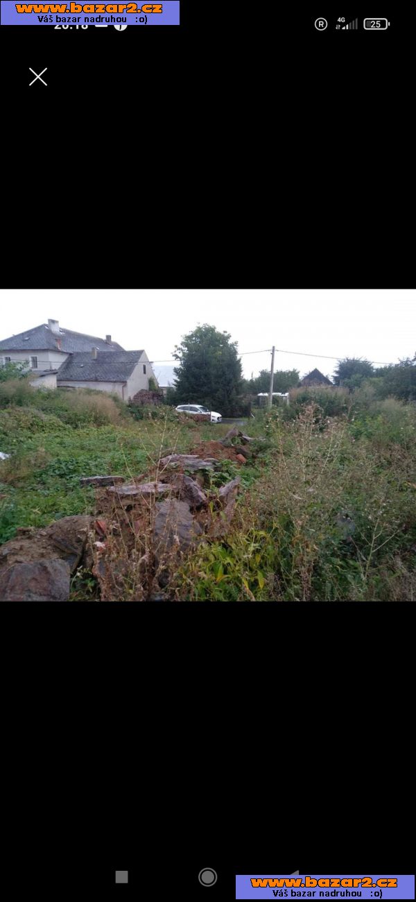 Stavební pozemek Mutěnín okres Domažlice 1569m2