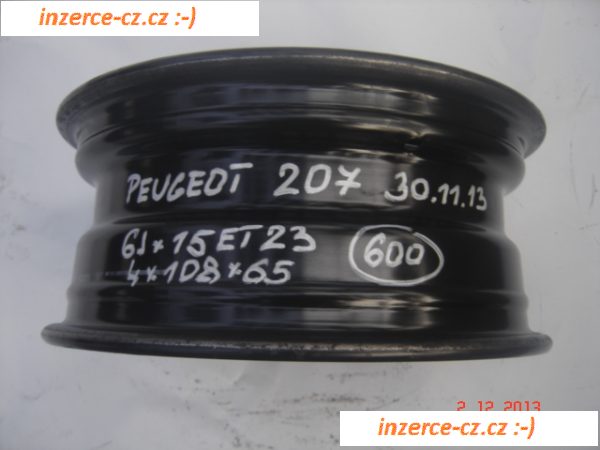 600. Disky Peugeot 207 15