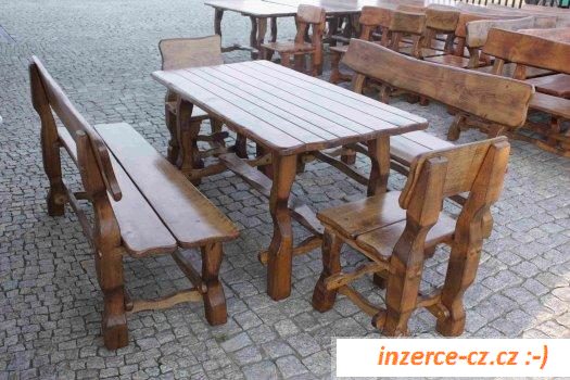 Bukový zahradní set - levně