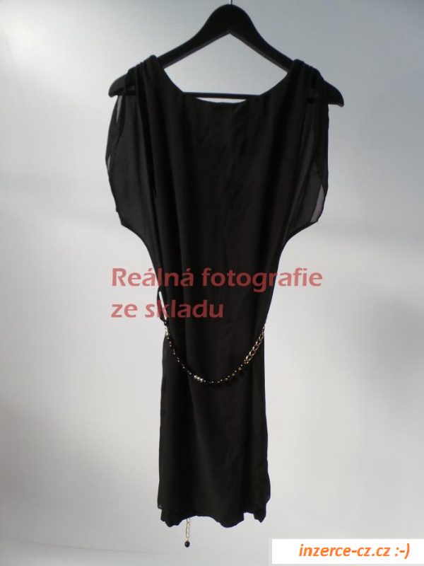 Dámské černé šaty Holly Kate s řetízkem