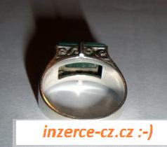Exkluzivní art deco stříbrný prsten