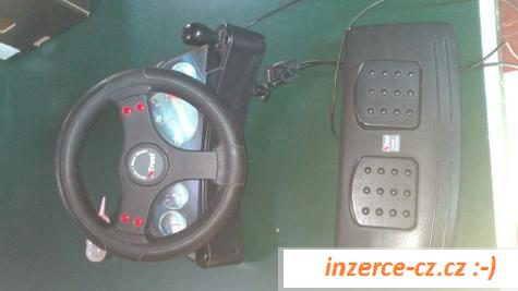 PC Intel P4, volant s pedály Trust 
