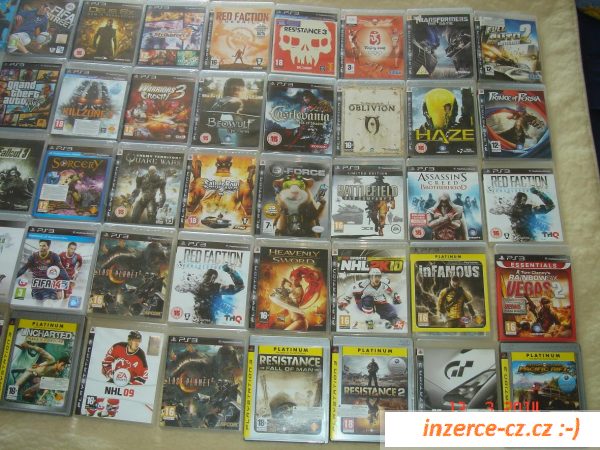 Prodám asi sto kusů her do PS3
