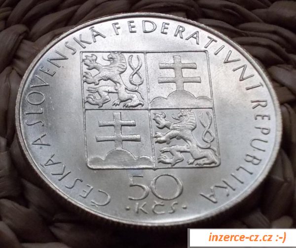 50 Kčs 1990 Sv. Anežka Česká RR!