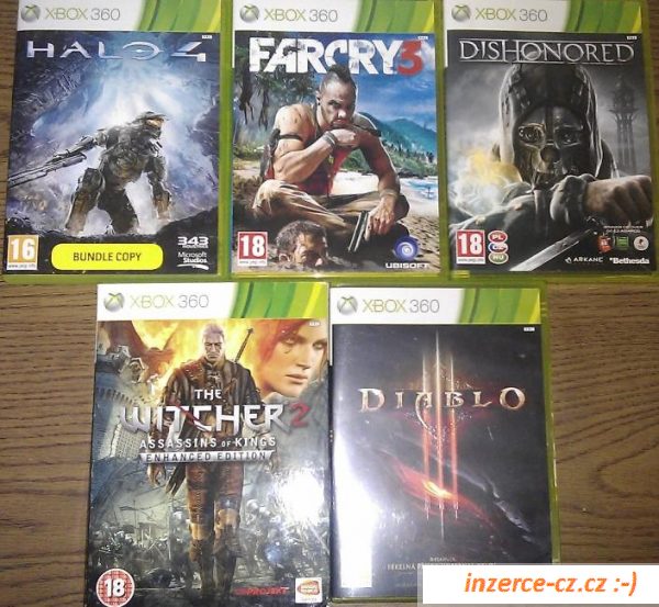 XBOX 360 250 GB + balík her