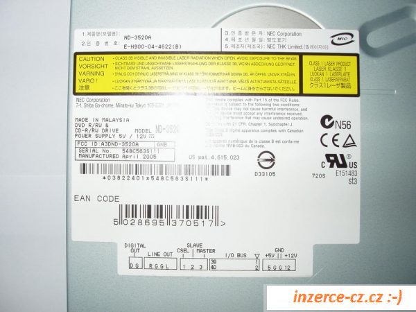 CD/DVD mechanika R/RW NEC