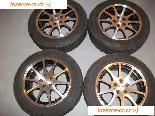 Prodám letní pneu 185/60 R15 + alu disky Dezent V Dark s typovým listem