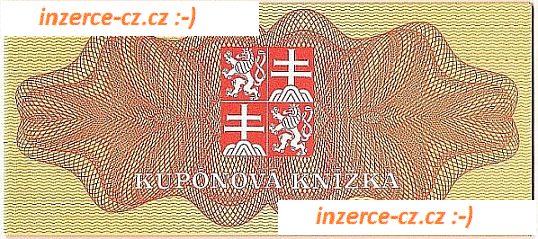 KUPÓNOVÁ ZNÁMKA 1000 KČS * ČSFR 1.11.1991