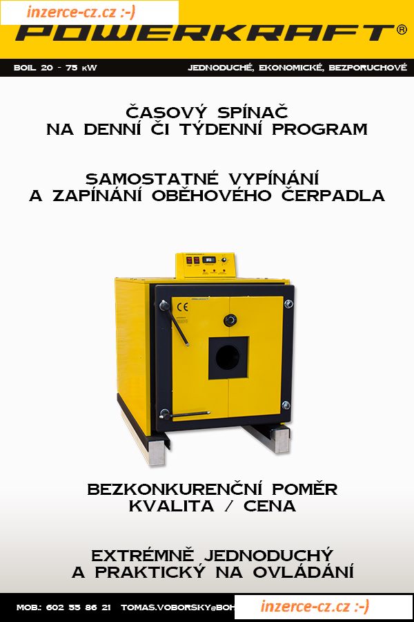 Teplovodní kotel na vyjetý olej Powerkraft BOIL