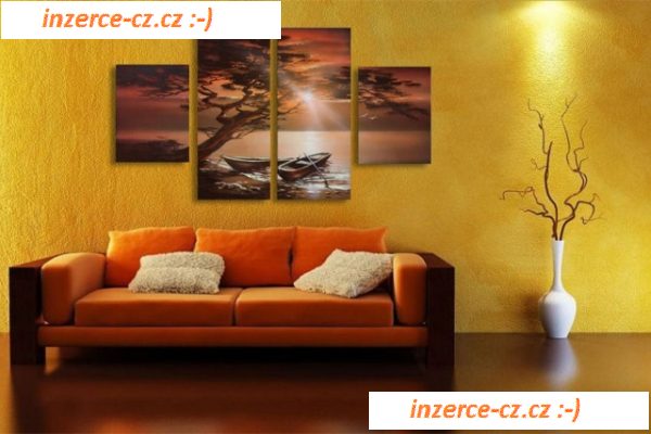 MODERNÍ OBRAZ ručně malovaný 120x70 cm 