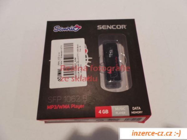 MP3 přehrávač Sencor SFP 1062, 4GB